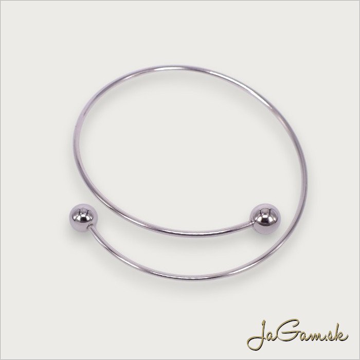 Náramok nastaviteľný 60mm, CHIRURGICKÁ OCEĽ 1ks (CH1843)